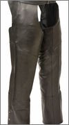Milwaukee Leather Men's Vented Motorcycle Chaps with Stretch Thigh Panels - Black, 2XL - Perfect for Riding Comfort & Protection on Long Motorcycle Trips
