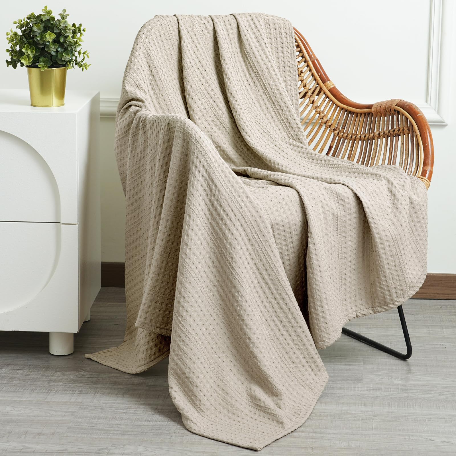PHF Soft Waffle Weave Throw Blanket 50