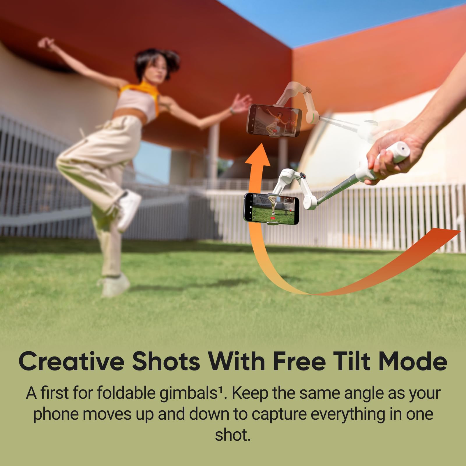 Insta360 Flow 2 Pro White - Foldable AI Smartphone Gimbal Stabilizer for iPhone & Android | 200+ App Tracking, Multi-Person & 360° Pan Follow | Built-in Tripod & Selfie Stick | Perfect for Vlogging, Travel Videos & Social Media Content Creation