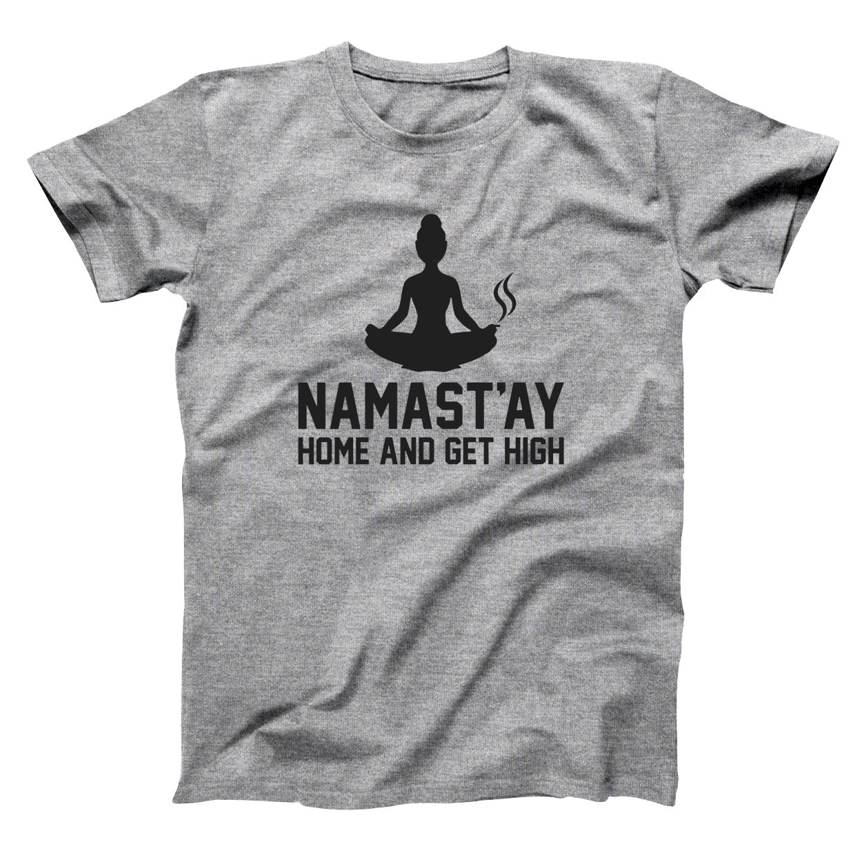 Namastay Get High Funny Basic Men's T-Shirt - Comfortable Cotton Tee for Yoga, Meditation & Casual Wear