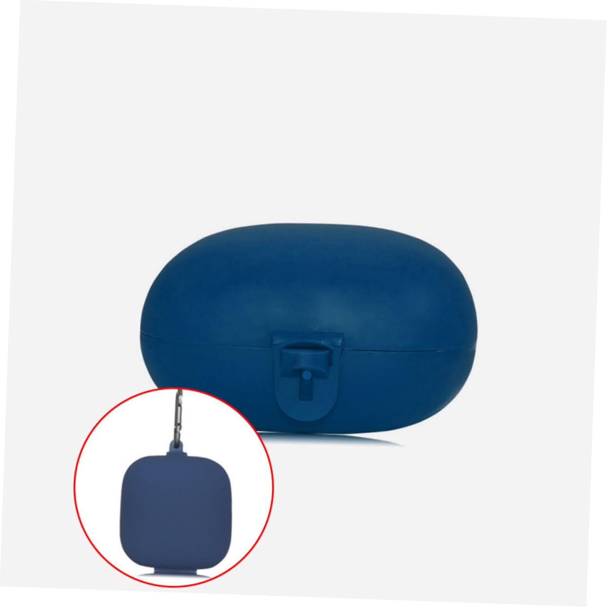 Mikikit Metal Buckle Headphone Case - Durable Silicone Cover for Earbuds with Plastic Shell, Travel-Friendly Protective Case for AirPods Pro | Perfect for Gym, Travel & Daily Commute Protection