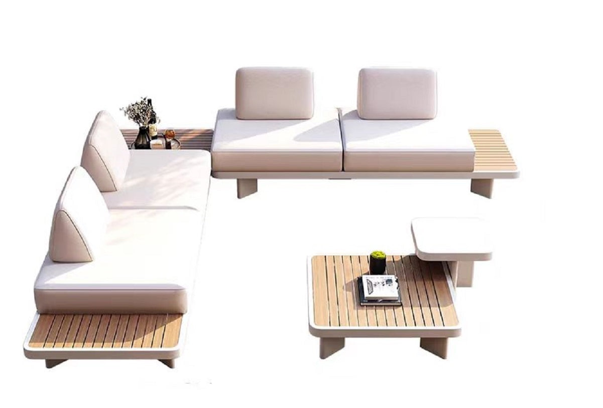 Premium Alfresco Manto Outdoor Sofa Set - Waterproof & UV Resistant Patio Furniture for Garden, Poolside, and Backyard Relaxation