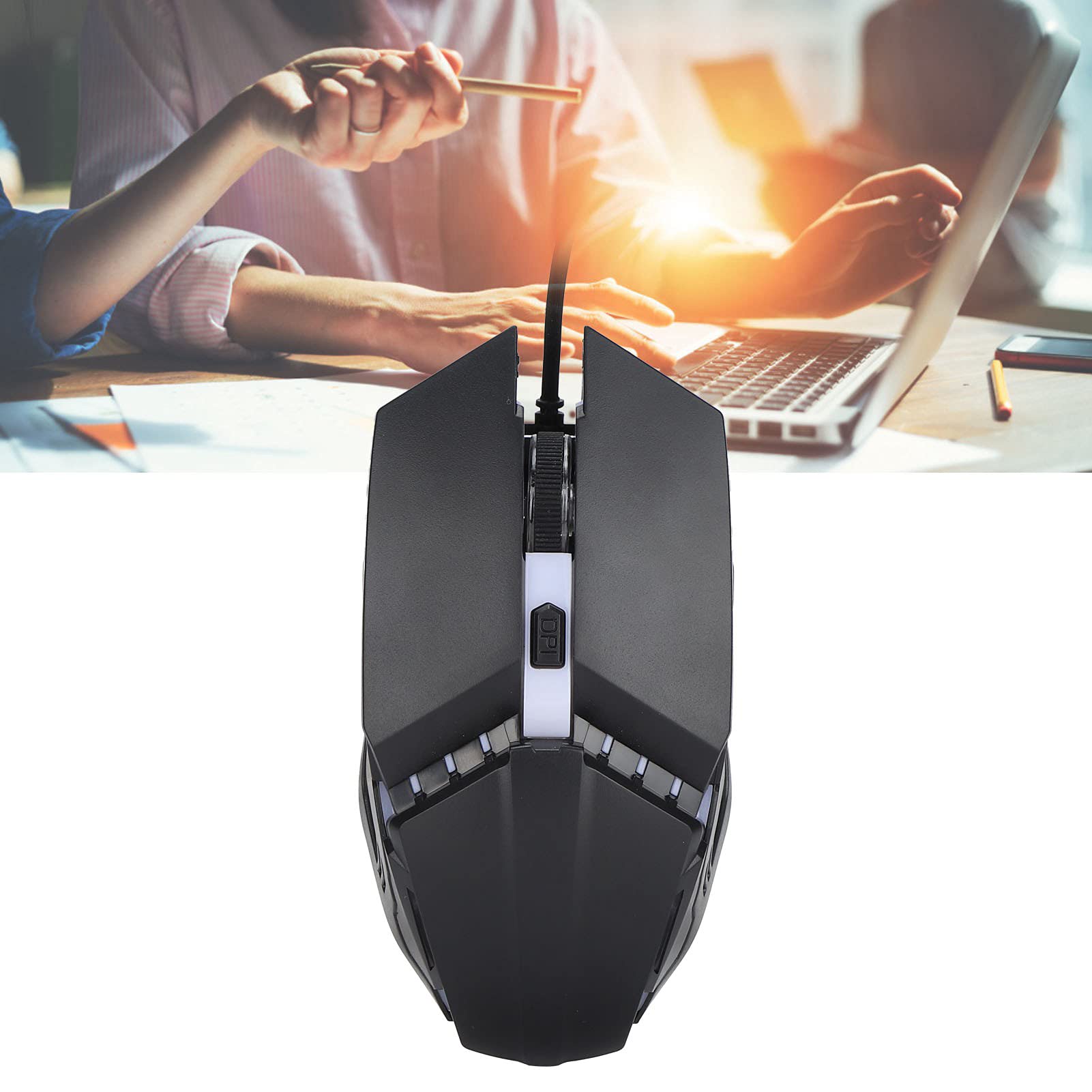 Tosuny RGB Wired Gaming Mouse - 1000DPI, 3 Adjustable Levels for PC & Laptop Gaming