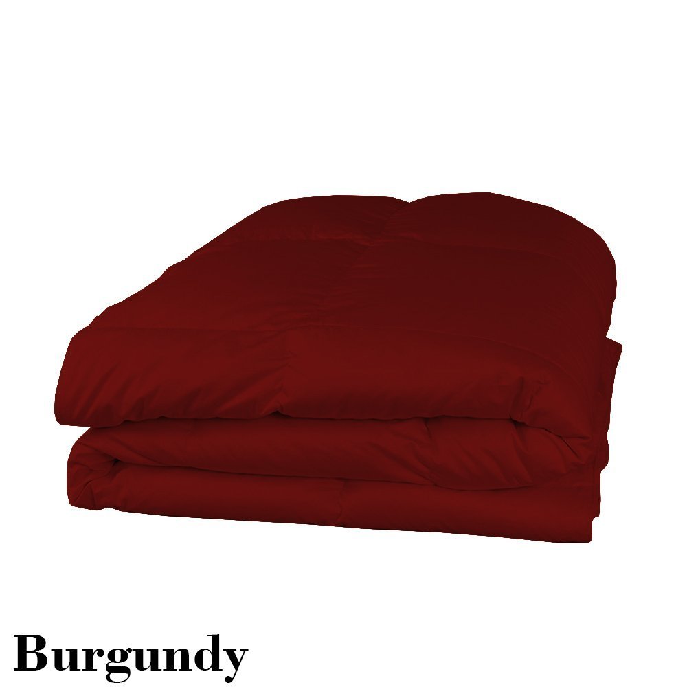 Luxury 1200 Thread Count 7-Piece Crib Bedding Set - 100% Egyptian Cotton, Burgundy Solid, Includes 500GSM Comforter & 18
