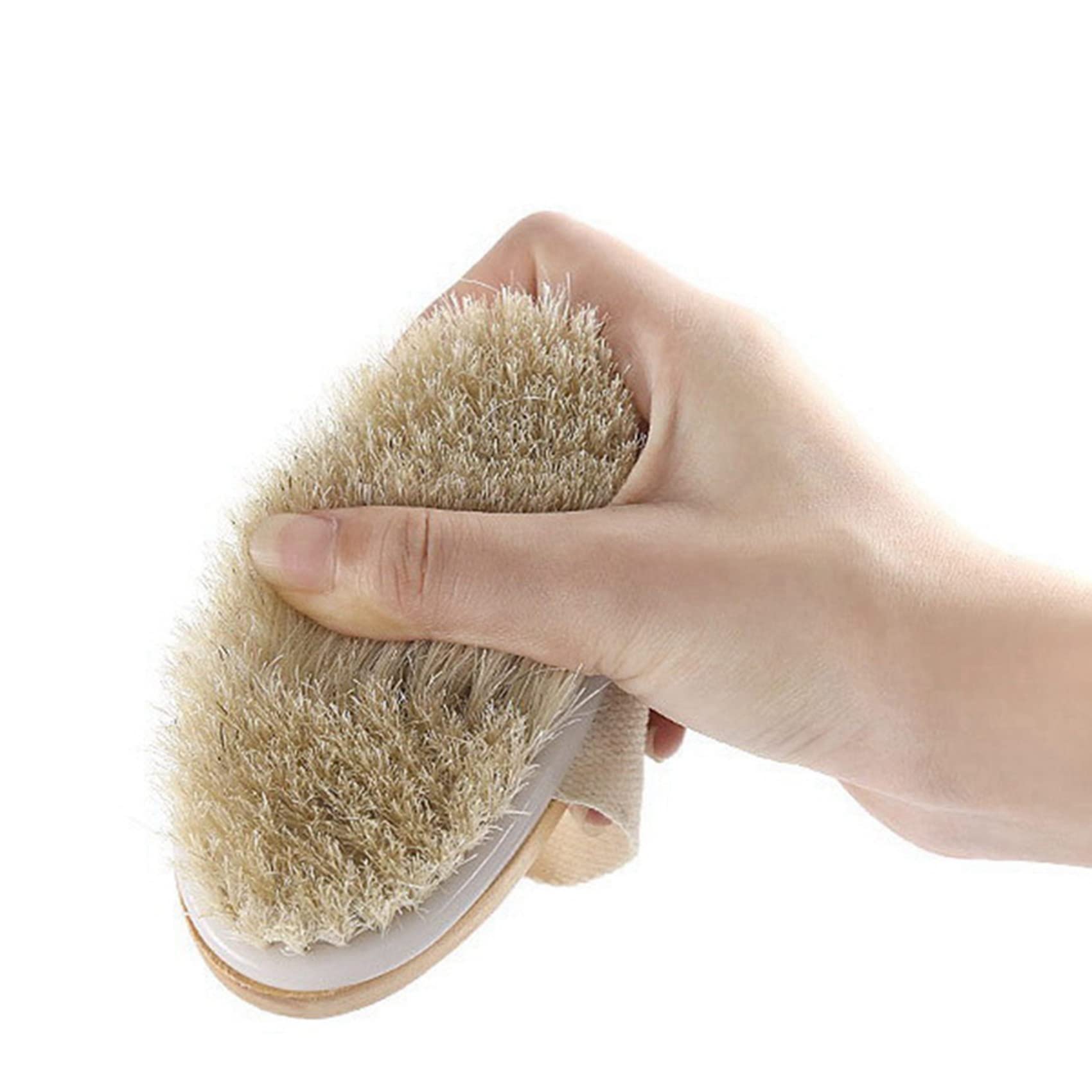 XIDIT 2X Bath & Body Brush - Long Handle Back Scrubber with Exfoliating Bristles - Shower Massager Brush for Deep Cleansing & Skin Renewal - Perfect for Spa, Home Shower & Self-Care Routine