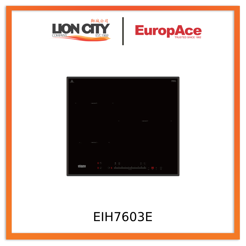 EuropAce EIH7603E 7 Series 60cm Built-in Induction Cooktop - Fast Heating & Energy Efficient for Modern Kitchens | Perfect for Home Cooking, Baking & Entertaining