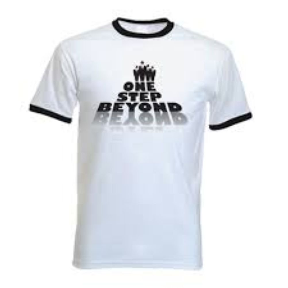 Tribal T-Shirts for Men | One Step Beyond Ska Graphic Tee | Casual Wear, Music Festivals & Retro Style Outfits