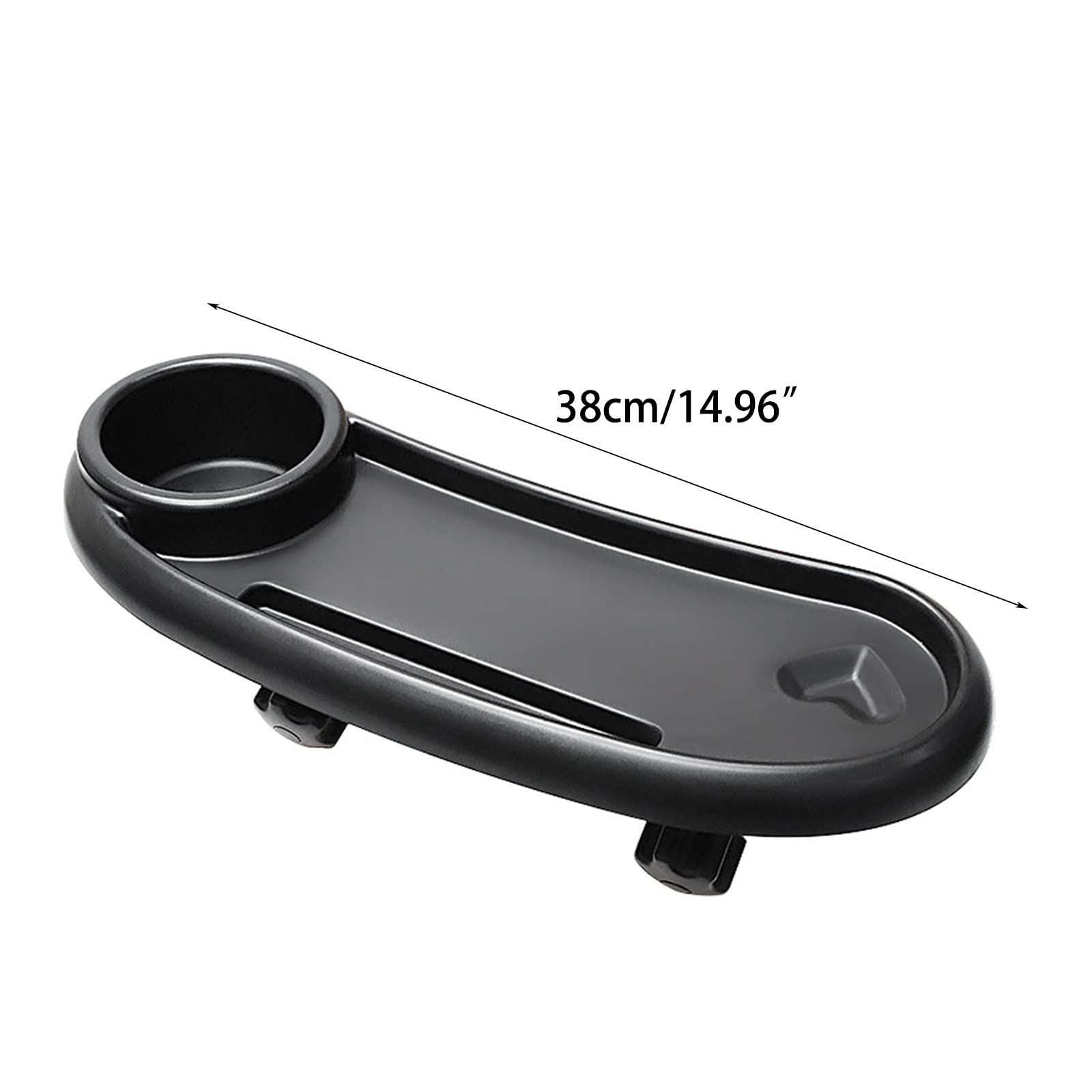Universal Stroller Tray with Hooks - Snack Tray Attachment with Cup Holder for Baby Strollers - Easy Installation & Durable Design - Perfect for Snacks, Drinks & Toys While Strolling in Park or Shopping