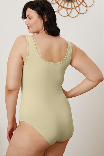 Square Neck Sleeveless Bodysuit for Women - Stretchy Slim Fit Tank Top - Summer Casual Wear for Outfits & Layering