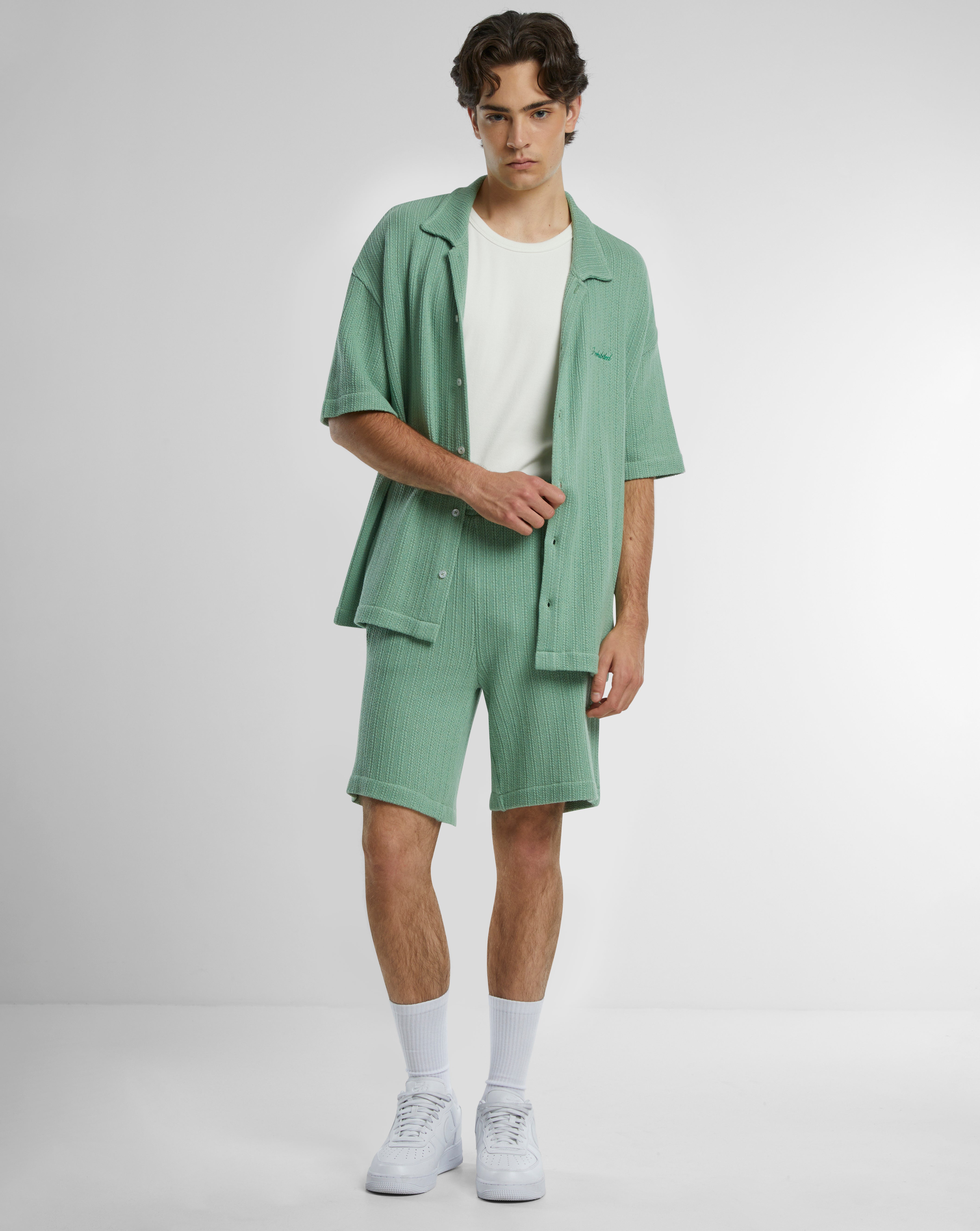 Portofino Shirt Basil - Premium Men's Casual Button-Down Shirt for Business & Travel | Breathable & Stylish