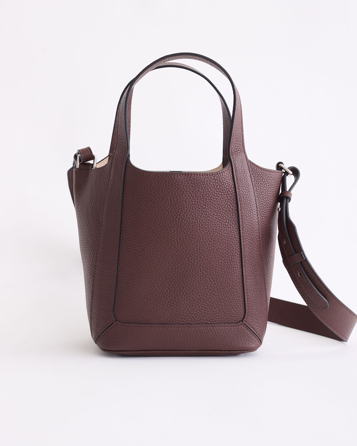 Alexie Tote Bag - Premium Coffee Brown Pebbled Leather Handbag for Women | Perfect for Work, Travel & Everyday Use