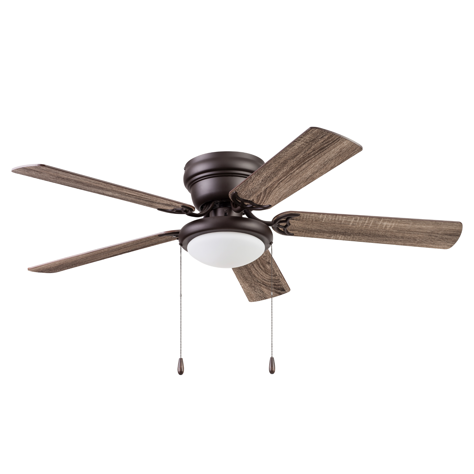 52 Inch West Hill Sienna Ceiling Fan with Pull Chain - Modern Indoor Ceiling Fan for Living Room, Bedroom, and Office - Energy Efficient with Quiet Operation