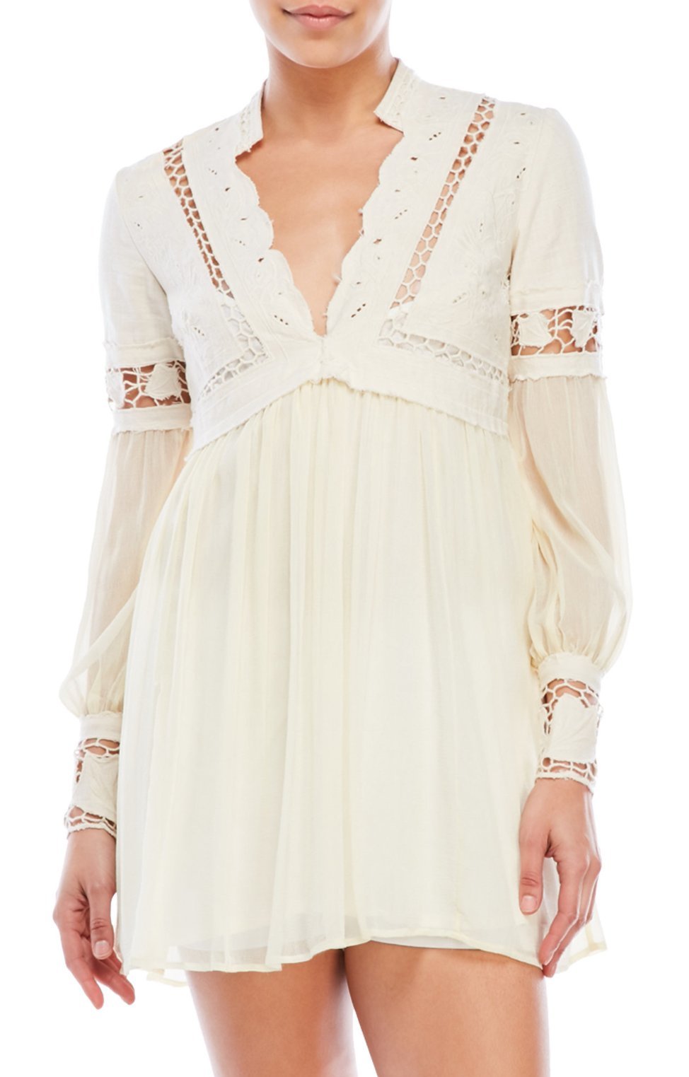 Free People Women's Boho Floral Maxi Dress - One Size Fits Most - Perfect for Beach Vacations, Music Festivals & Summer Parties