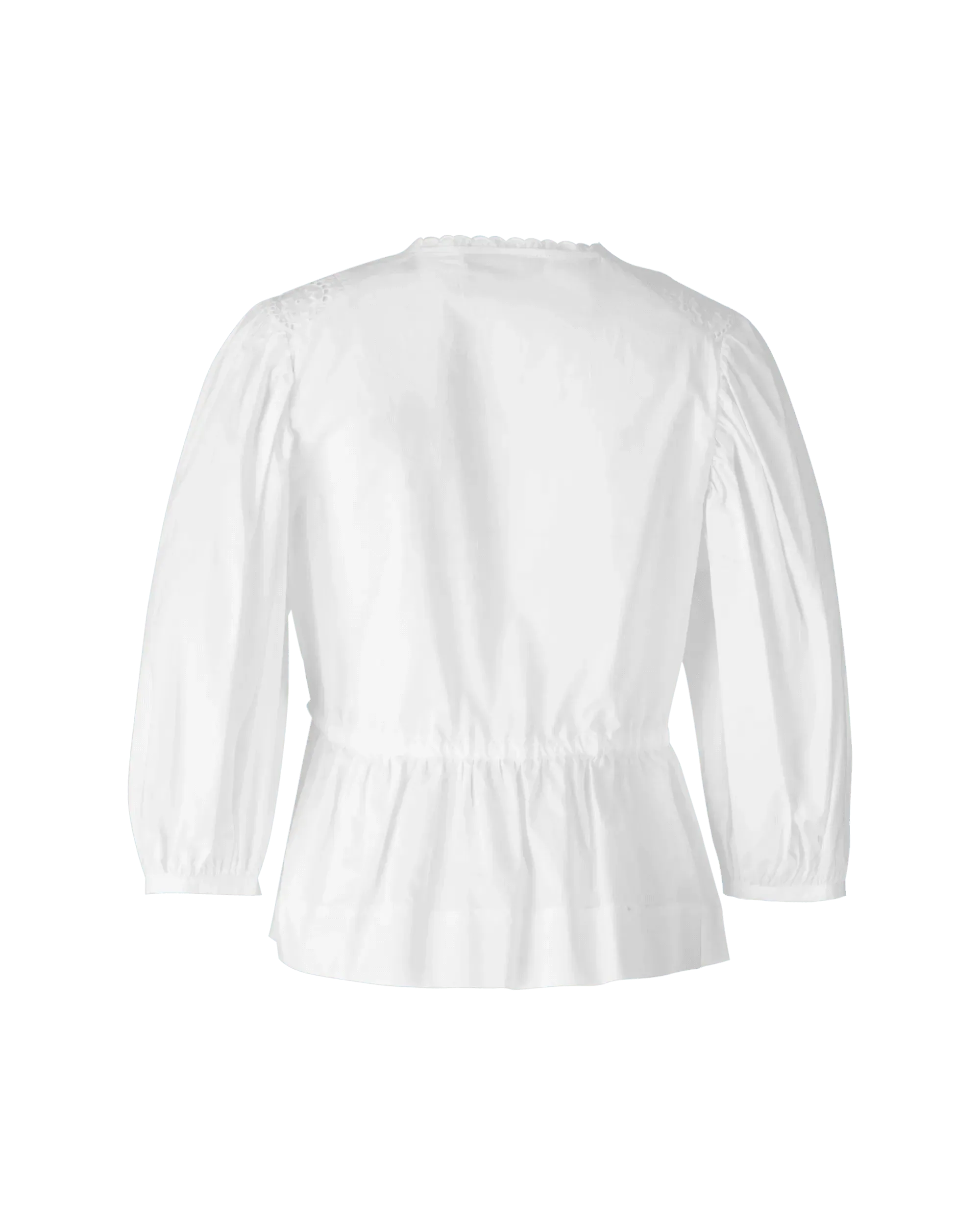 Elegant Eyelet Embroidered Wrap Blouse for Women - Boho Chic Floral Lace Top - Perfect for Summer Outfits, Beach Vacations & Date Nights