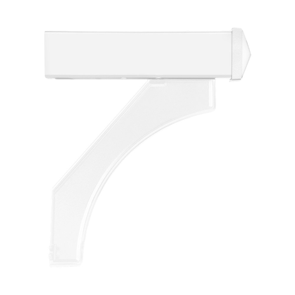 Salsbury Industries 4377WHT White Mailbox Arm Replacement Kit for Deluxe Post - Perfect for Roadside Mailbox Repair & Maintenance