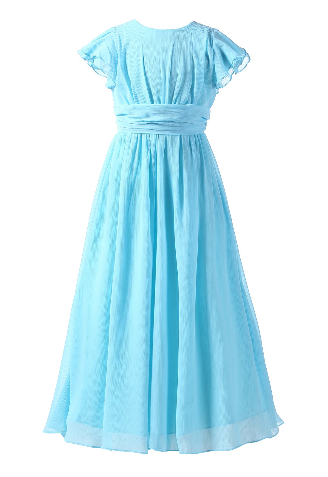 Happy Rose Flower Girl Dress for Prom Party, Bridesmaid, Long Formal Gown – Perfect for Weddings, Pageants, and Special Occasions