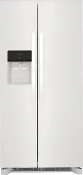 Frigidaire FRSS2323AW 22.3 Cu. Ft. Side by Side Refrigerator - White, Energy Efficient, Standard Depth (33