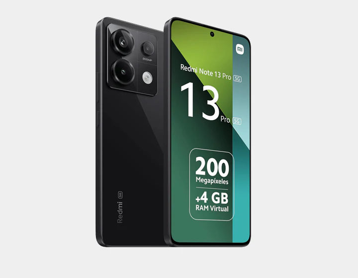 Xiaomi Redmi Note 13 Pro 5G Smartphone - 256GB ROM 8GB RAM Dual SIM Unlocked GSM (Black) - Perfect for Gaming, Streaming & Business Use