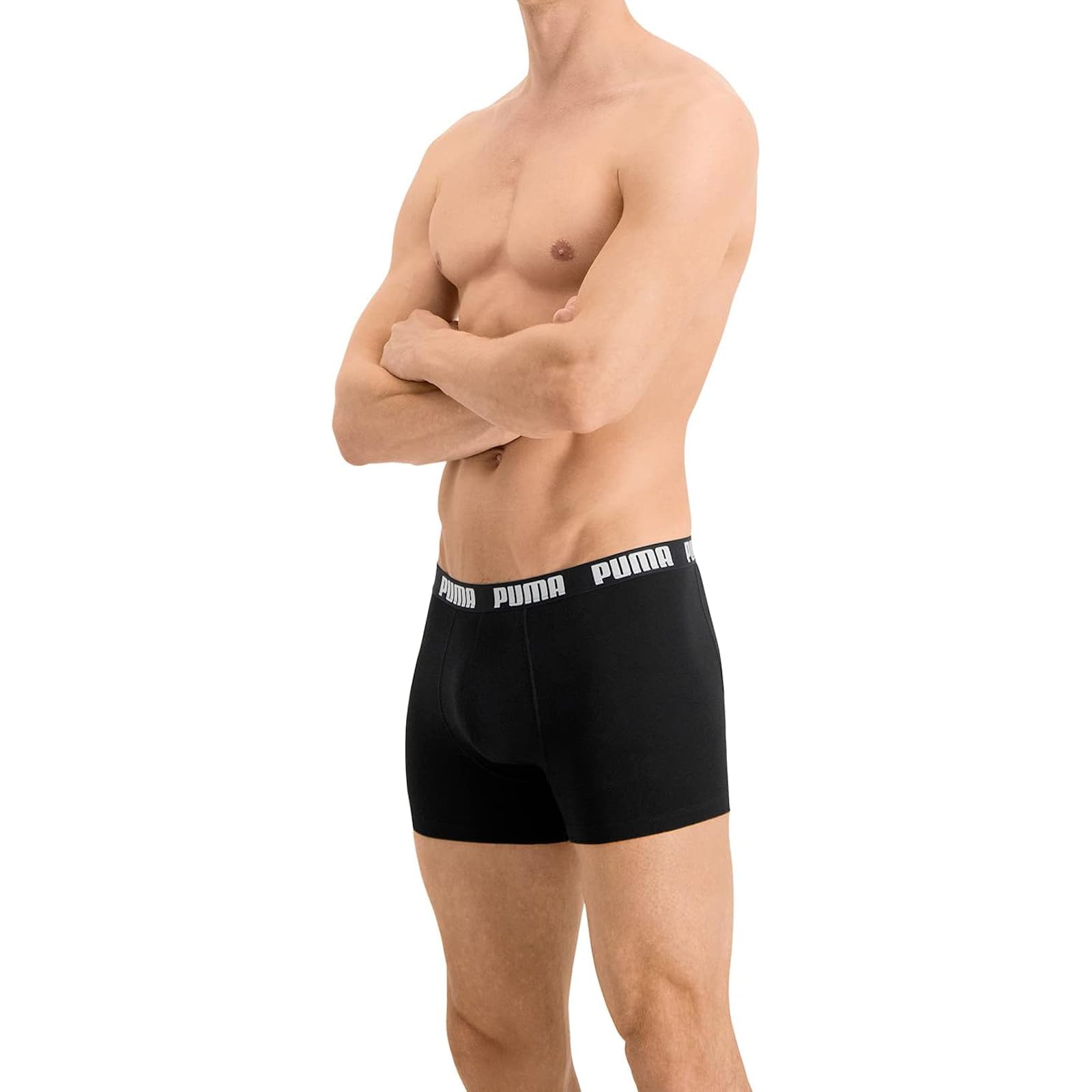 PUMA Men's Comfortable Cotton Boxer Briefs (3-Pack) - Soft Breathable Underwear for Everyday Wear, Workout & Lounge