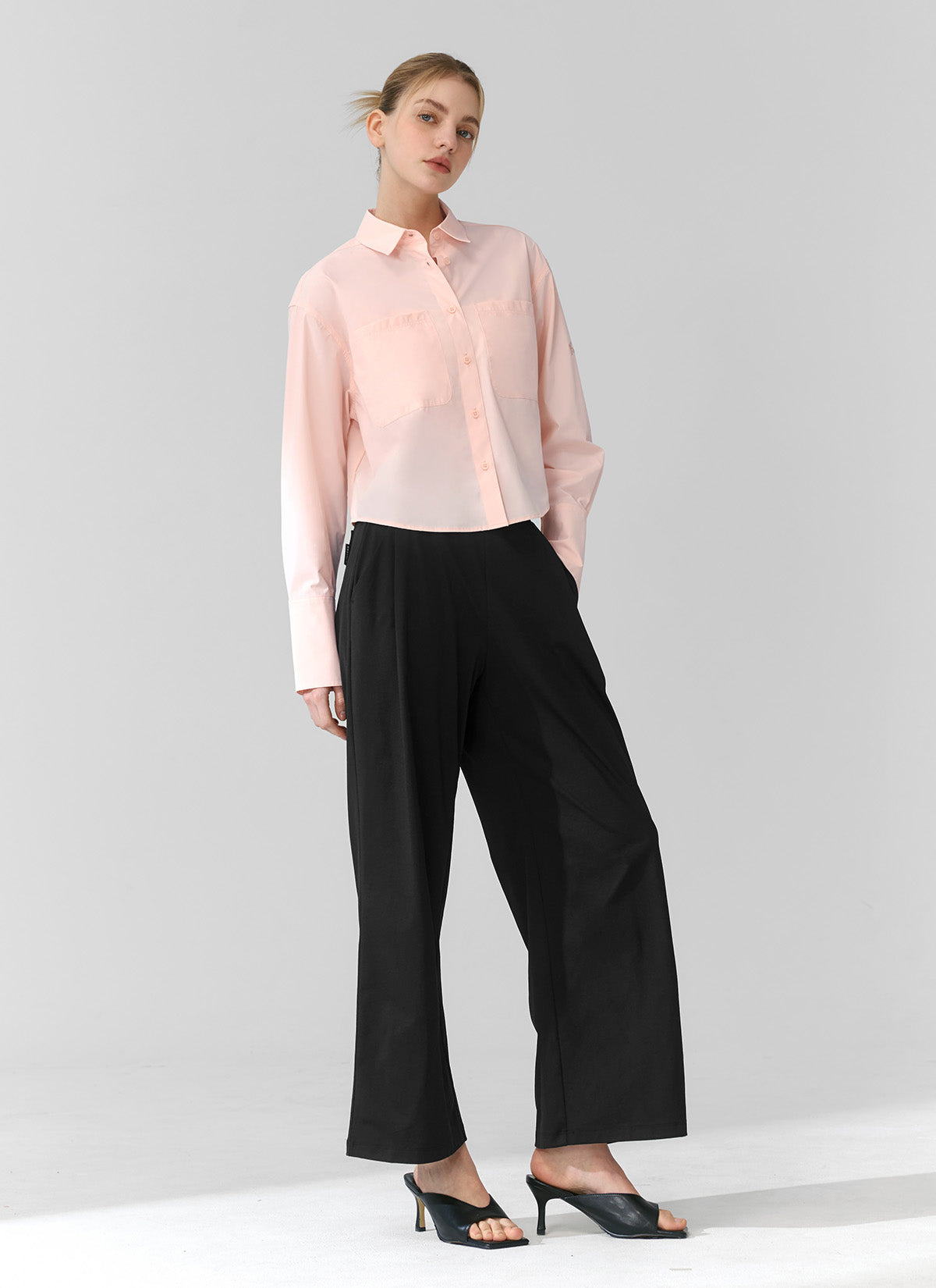 Ecodex All Banding Semi Wide Pants - Comfortable Stretch Women's Trousers for Work, Travel & Casual Wear | Plus Size & Petite Friendly