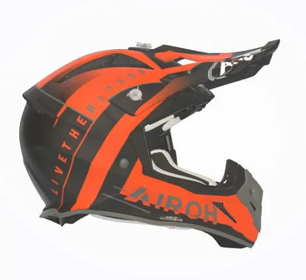 Airoh Aviator Ace Amaze Matt Orange Motorcycle Helmet - DOT & ECE Certified for Safety - Perfect for Street Biking, Racing & Urban Commuting