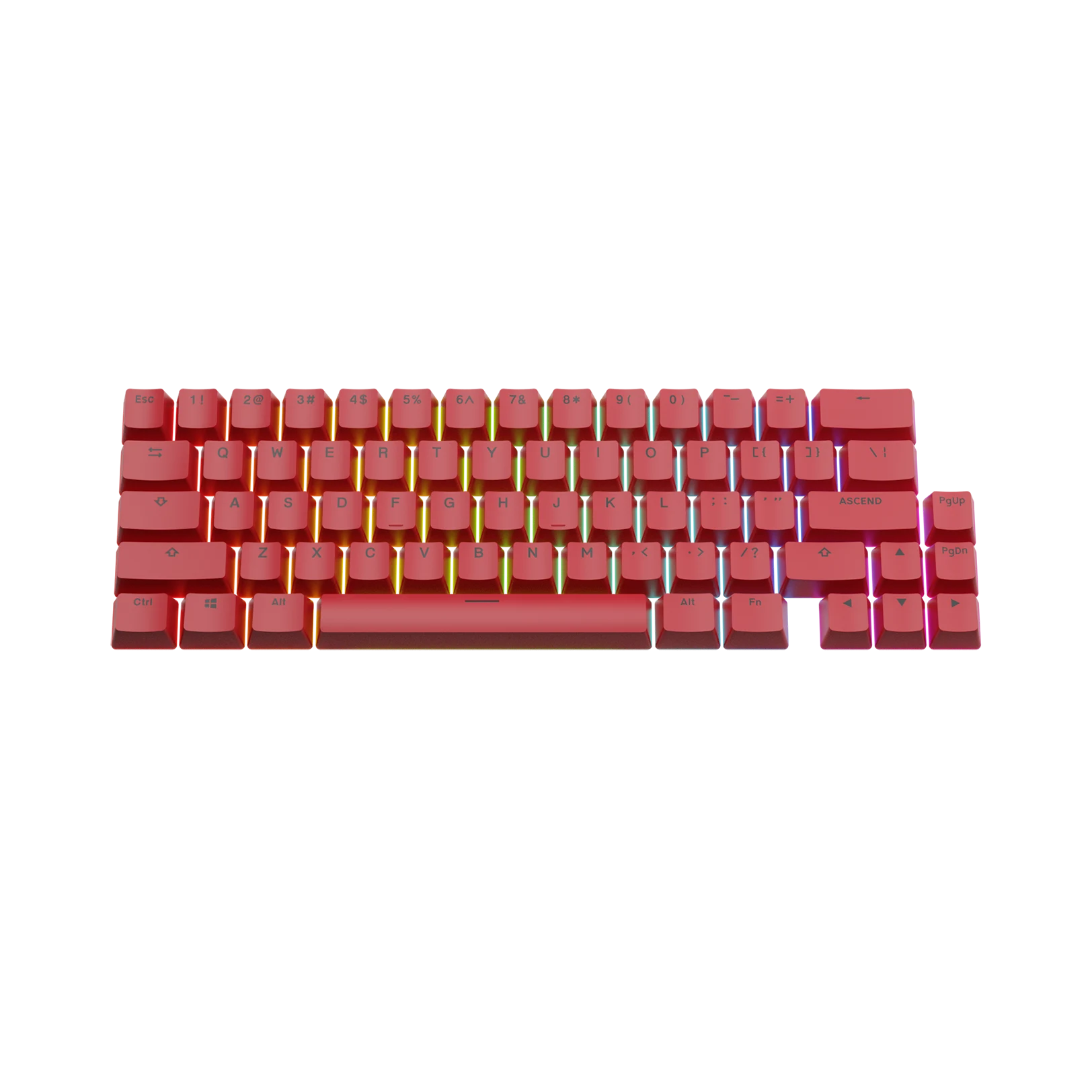 Revive Red Keycaps for Mechanical Keyboards - Durable ABS Keycaps for Gaming & Typing - Perfect for PC, Mac & Laptop Keyboards