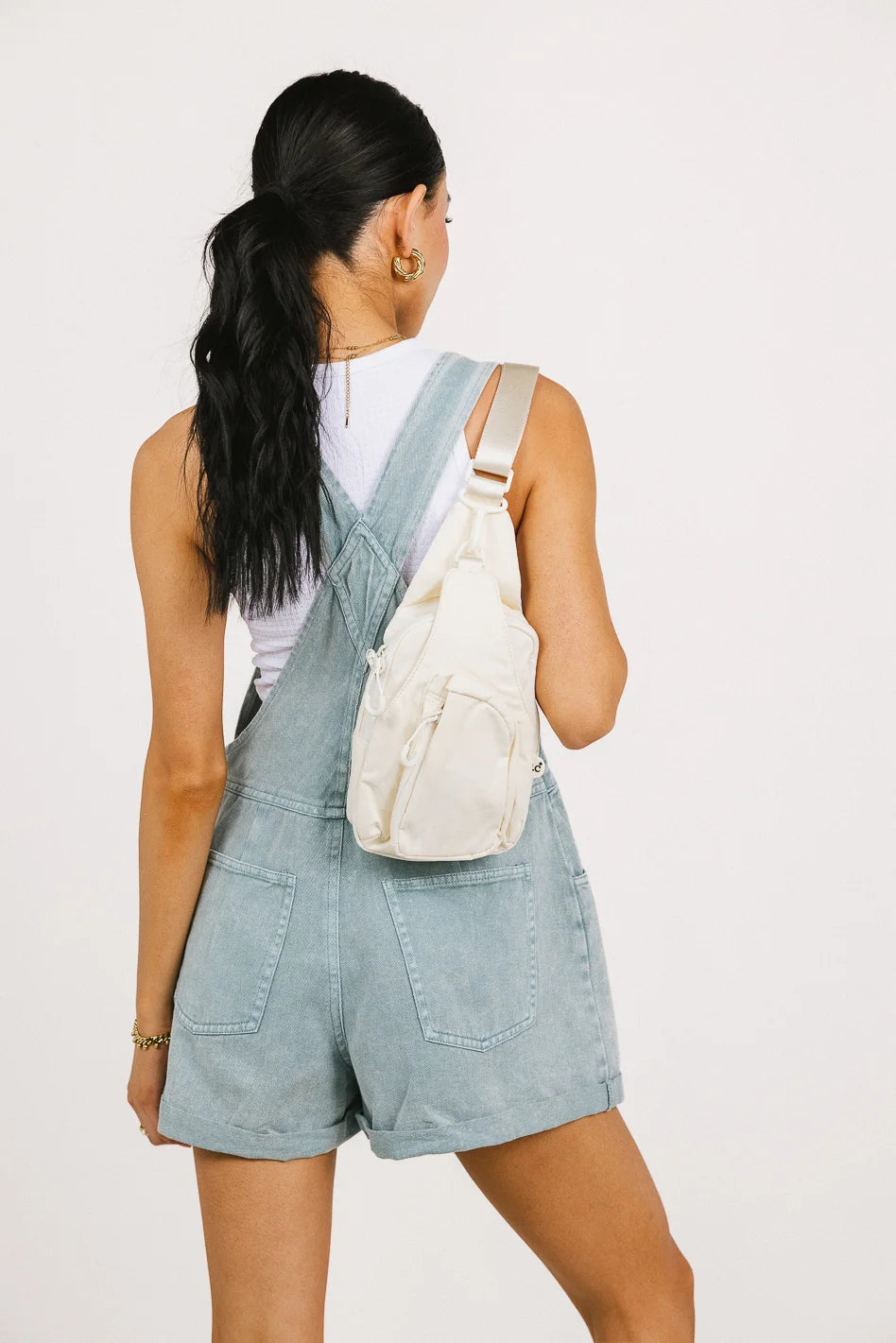 Micah Sling Bag for Women - Crossbody Shoulder Bag in Ivory | Fashionable & Lightweight for Travel, Work & Daily Use