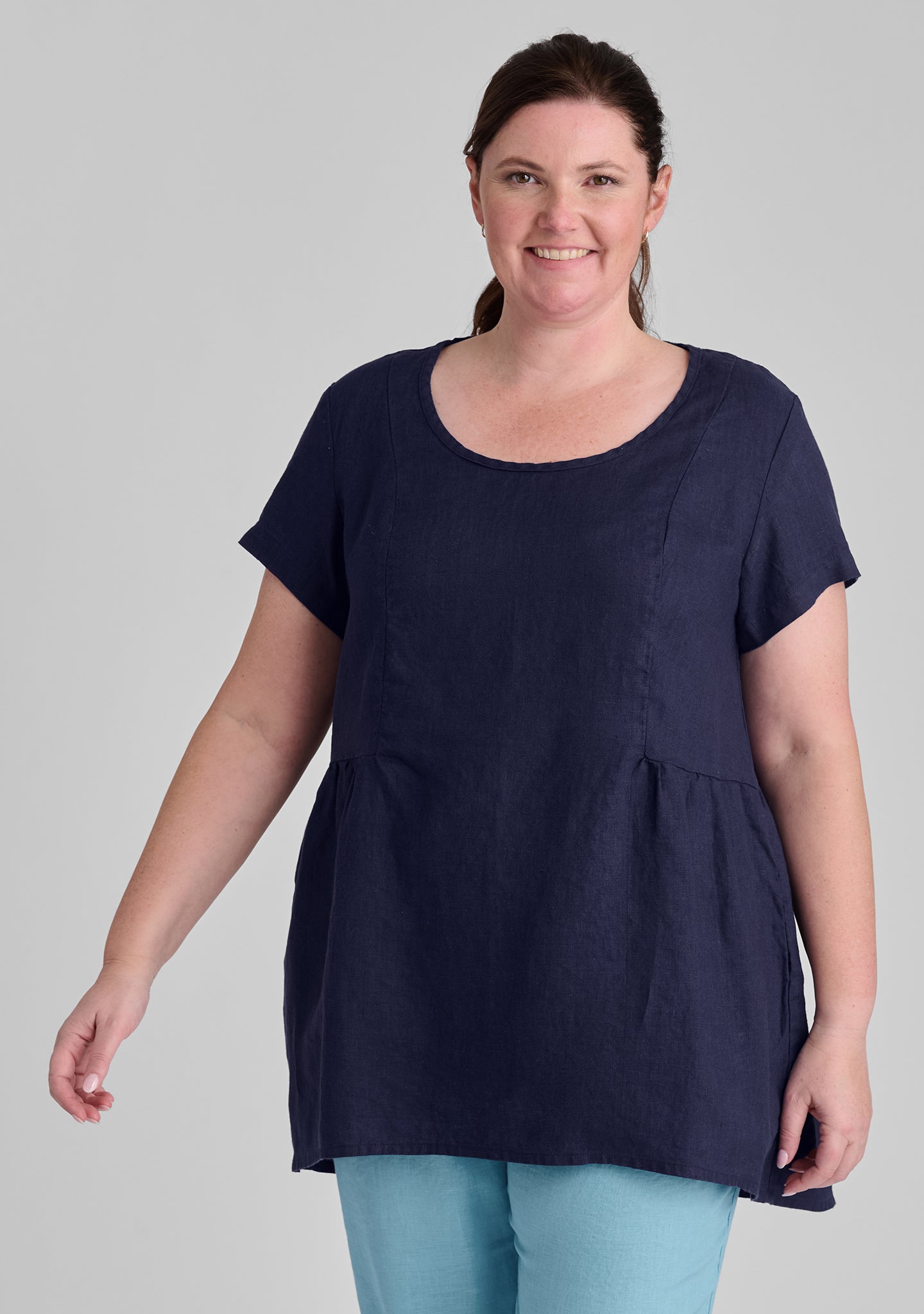 SS Play In It Linen T-Shirt - Soft & Breathable Linen Shirt for Women & Men | Perfect for Casual Wear, Summer Outfits & Beach Vacations