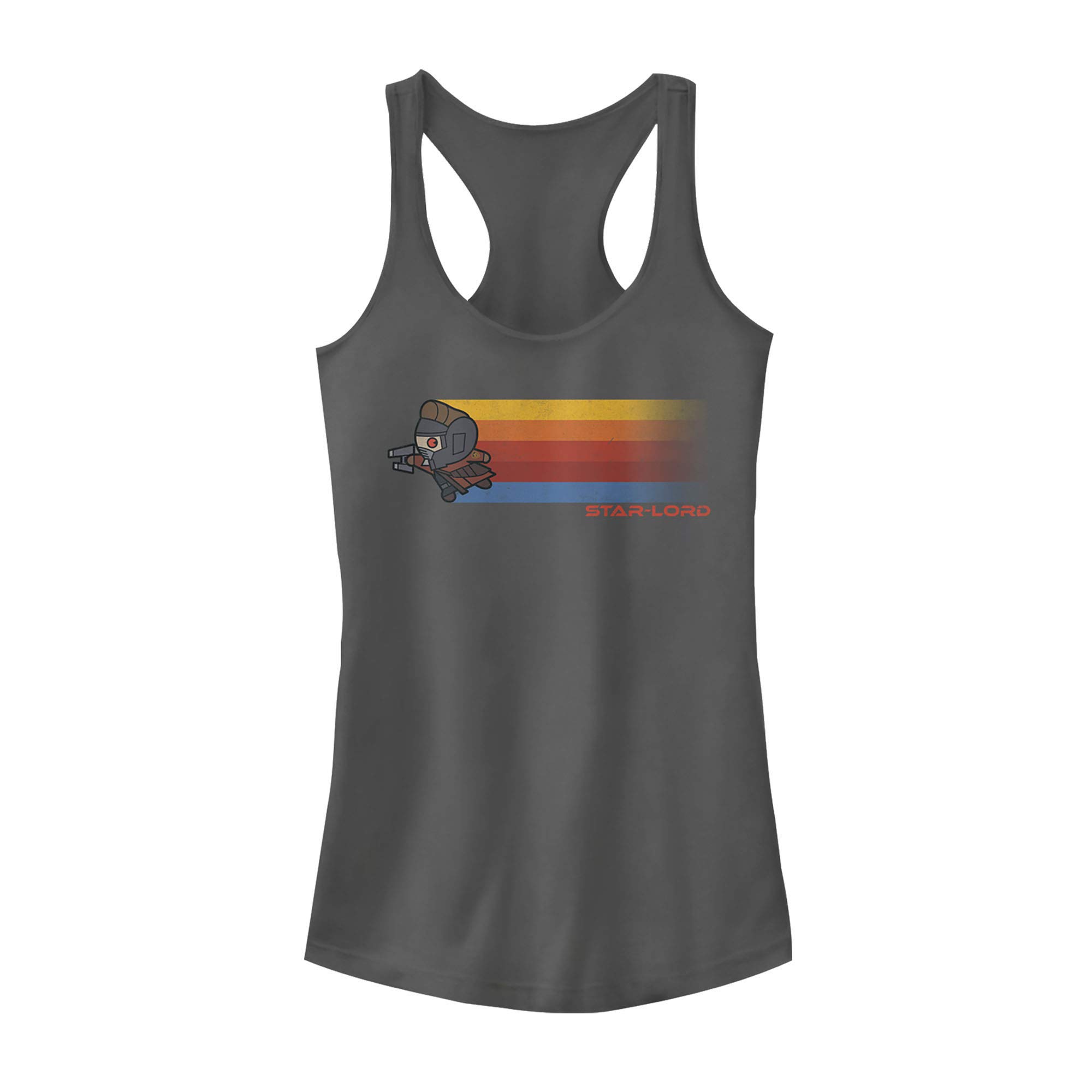 Marvel Starlord Retro Kawaii Racerback Tank Top for Women - Soft Cotton Graphic Tee for Cosplay, Anime Conventions & Casual Wear