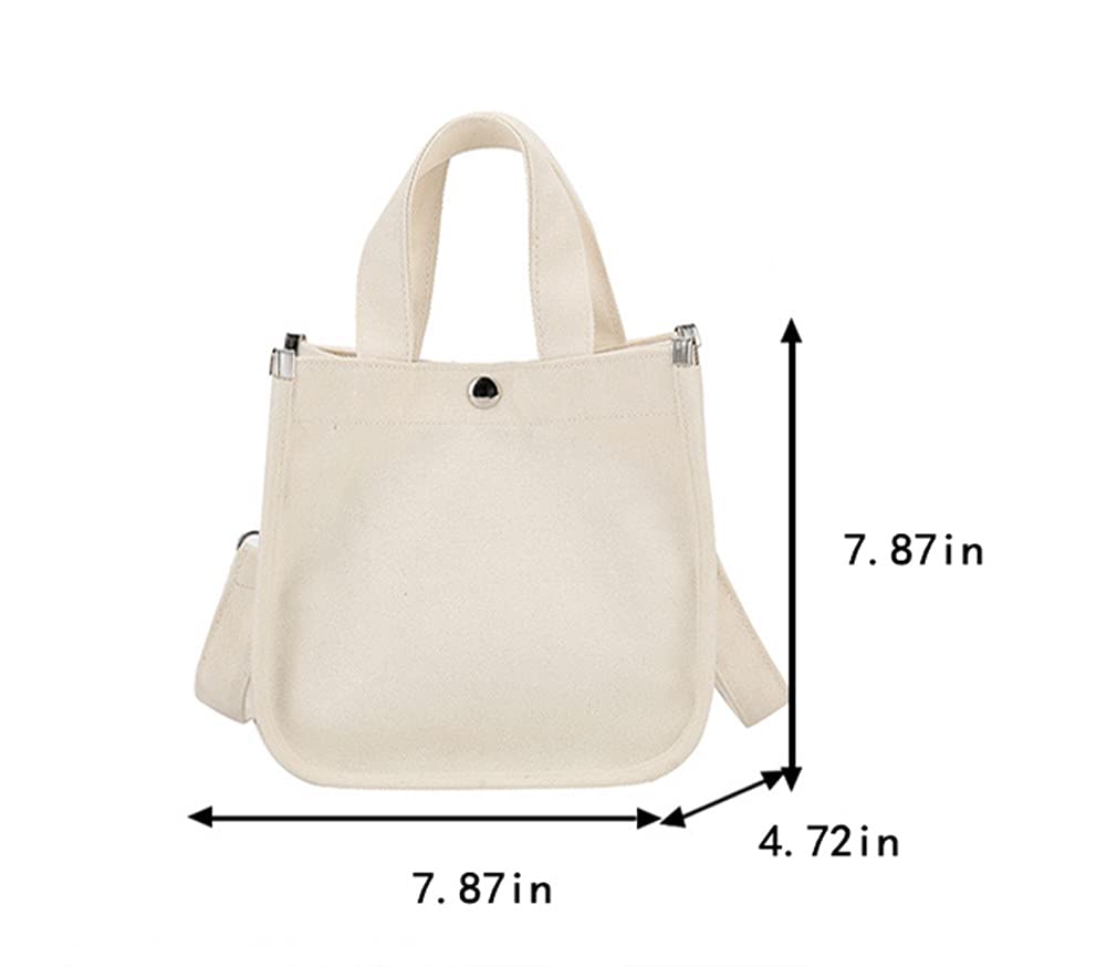 Stylish Small Canvas Crossbody Bag for Women - Phone Pouch, Coin Purse & Top Handle Tote - Perfect for Daily Use, Travel & Shopping