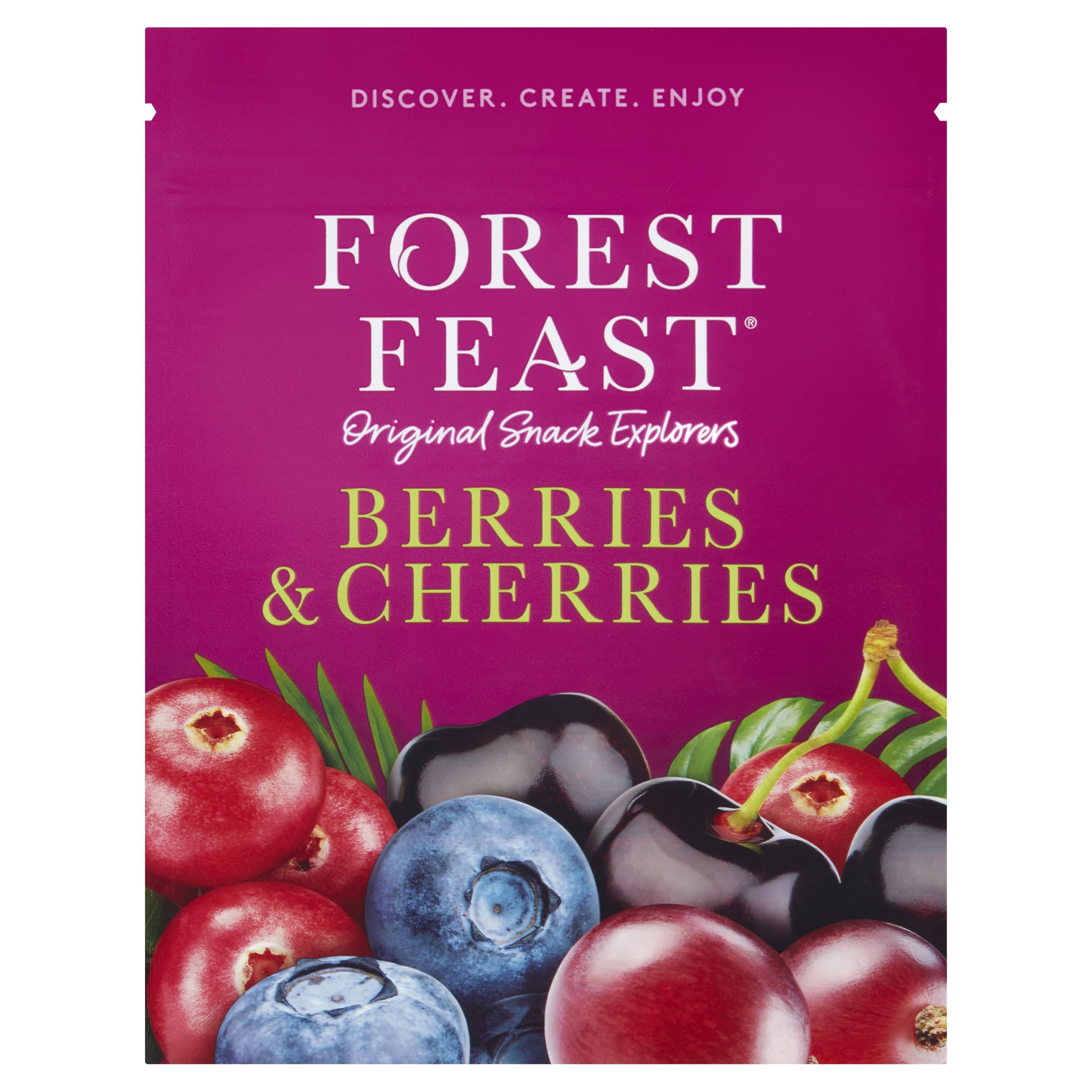 Forest Feast Premium Dried Berries & Cherries Mix - 170g | Healthy Snack for Hiking, Baking & Breakfast | Antioxidant-Rich Superfood
