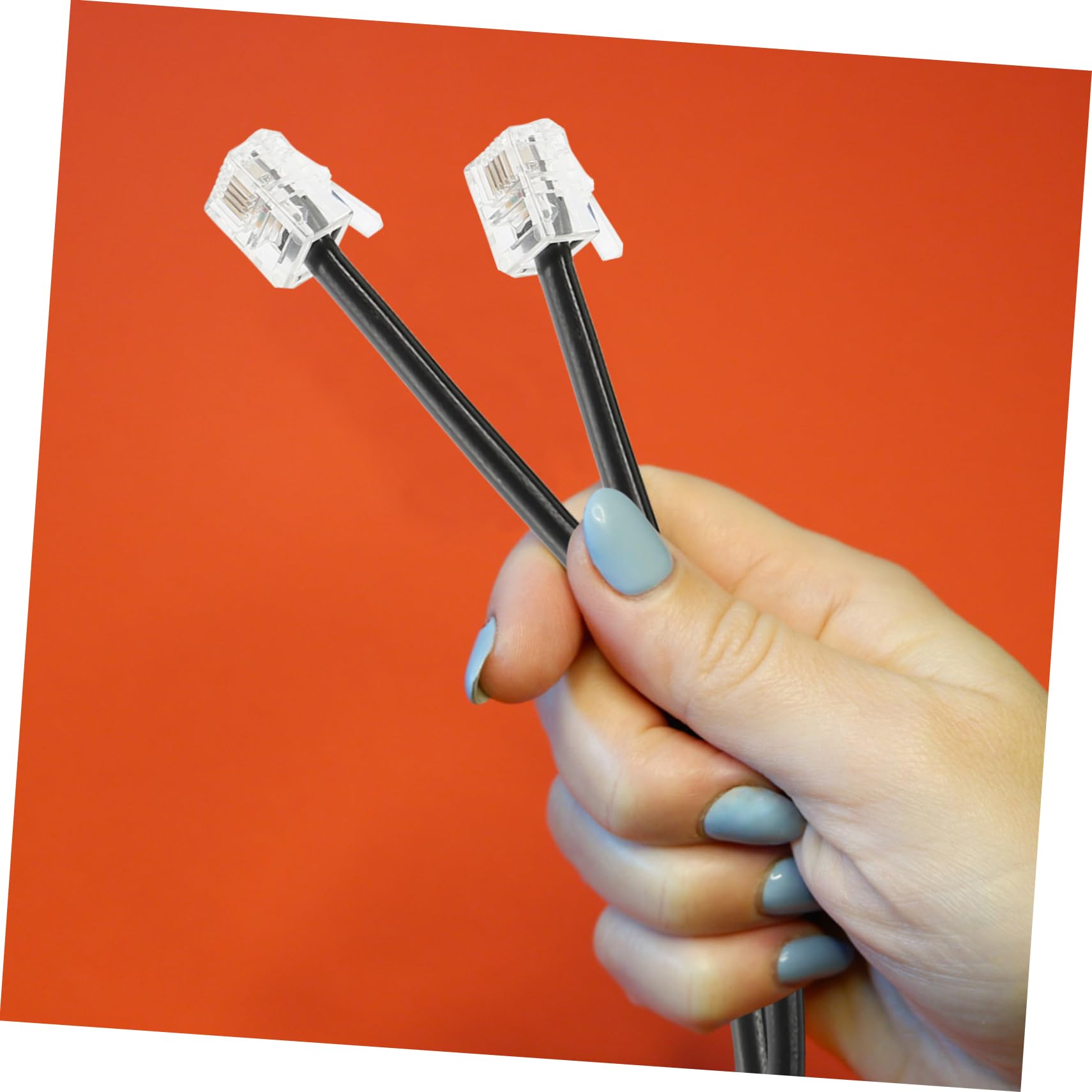 DOITOOL Landline Phone Jumper Cord - High-Quality Copper Telephone Wire for Home & Office Connectivity, Durable Phone Cable for Reliable Communication
