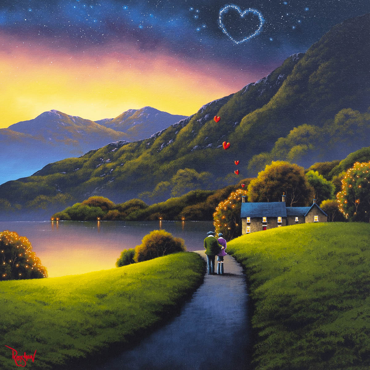 Original 'A Love That's Written in the Stars' Romantic Gift - Perfect for Anniversaries, Valentine's Day & Couples Gifts
