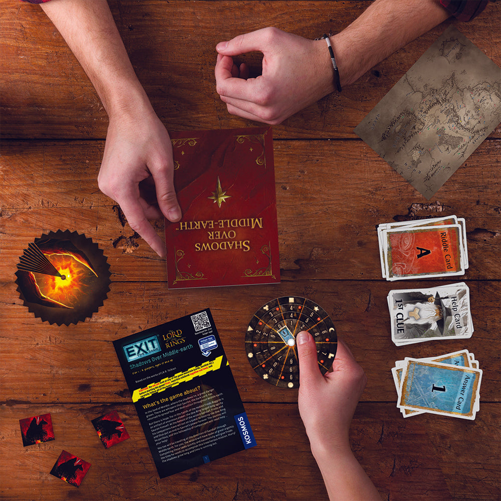EXIT: The Lord of the Rings - Shadows Over Middle Earth Strategy Board Game | Adventure Escape Room Game for Adults & Teens | Perfect for Game Nights & Tolkien Fans