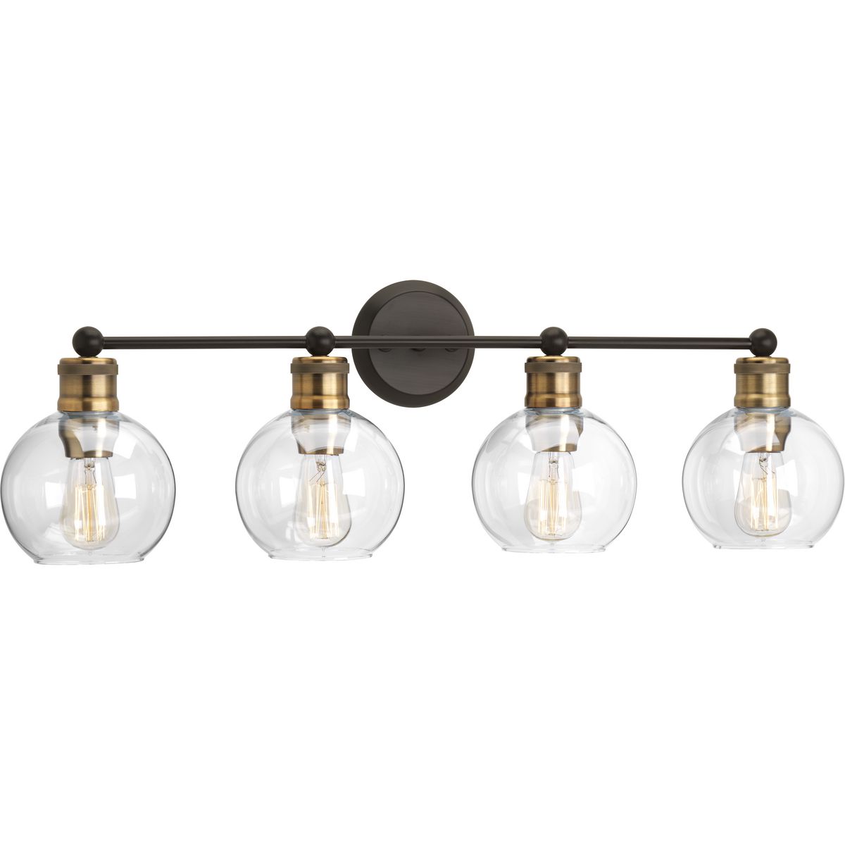 Modern Vanity Light Fixture - 3-Light Bathroom Mirror Lighting with Clear Glass Shades - Perfect for Bathroom, Bedroom, and Dressing Room Makeup Area
