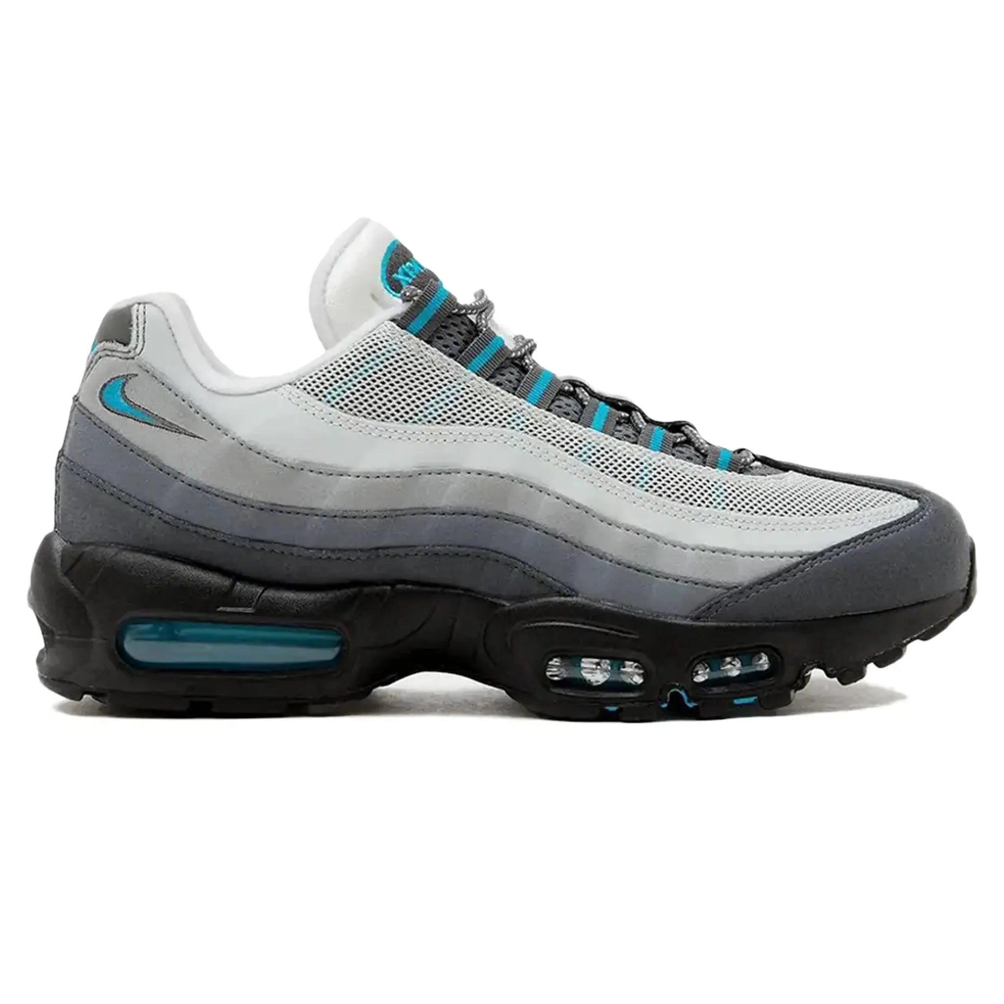 Nike Air Max 95 Baltic Blue Running Shoes for Men - Lightweight Cushioned Sneakers with Air-Sole Unit - Perfect for Jogging, Gym Workouts & Casual Wear