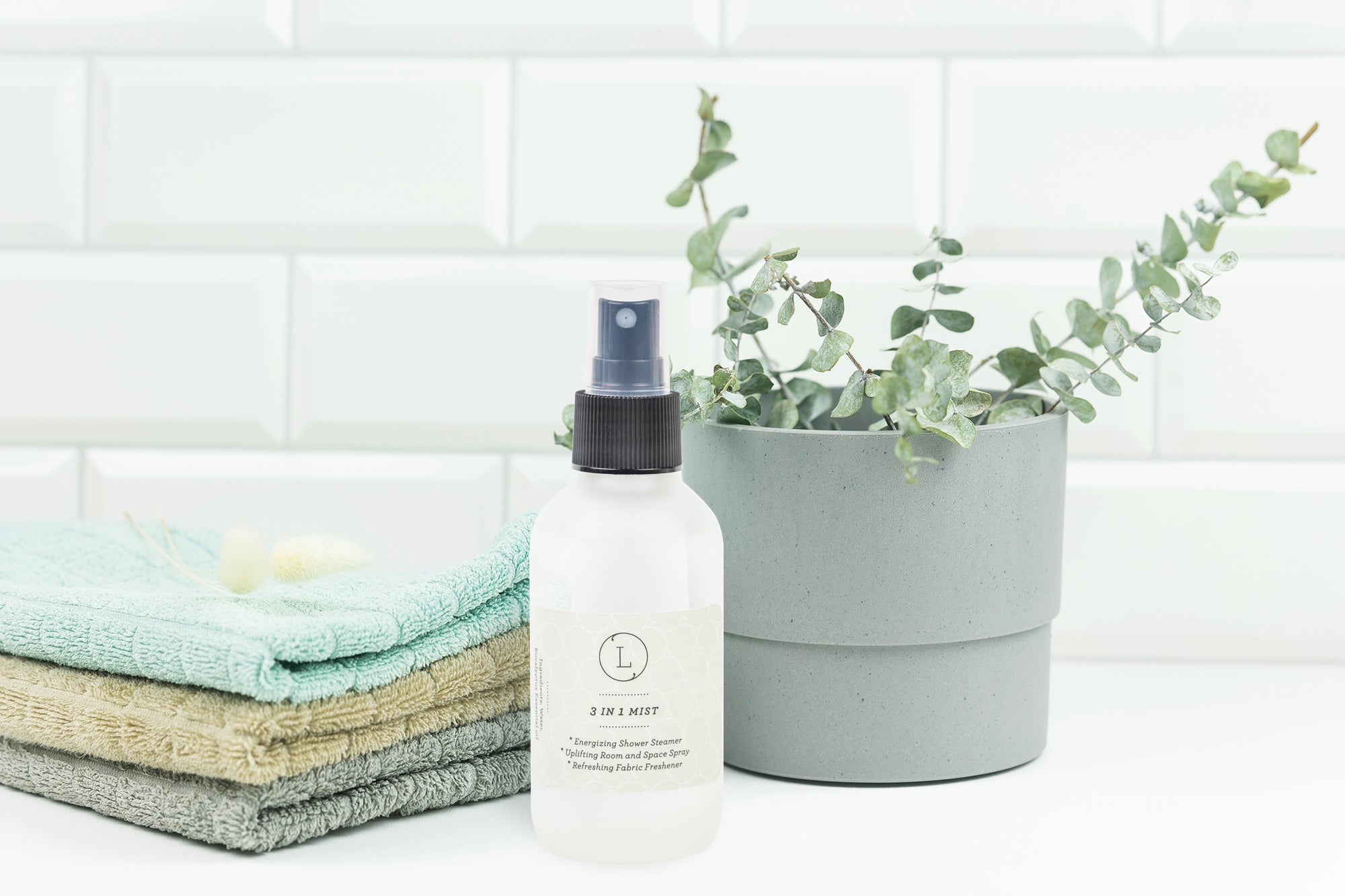Eucalyptus Essential Oil Spray - 3 in 1 Aromatherapy Mist for Shower, Room & Home | Relaxing Spa Experience, Stress Relief & Air Freshener | Perfect for Bathroom, Bedroom & Yoga Space