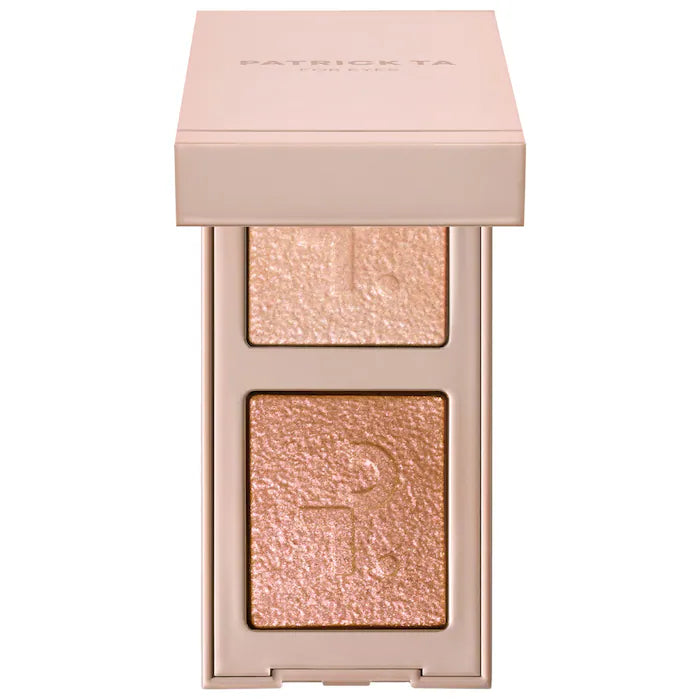 Patrick TA Major Dimension Eye Illusion Duo Eyeshadow Palette - Long-Lasting Matte & Shimmer Shades for Day & Night Makeup Looks | Perfect for Professional Artists & Everyday Glam