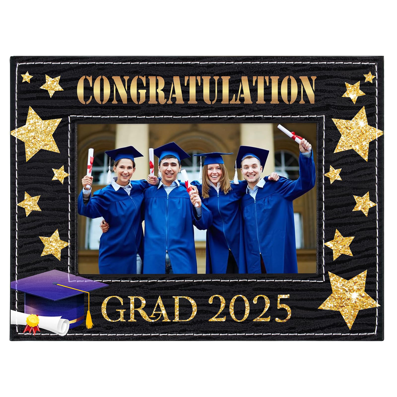 FLYAB Graduation Picture Frame 2025 - High School & College Graduation Gifts for Her, Him, Daughter, Son | Class of 2025 Photo Frame for Women, Men, Girls, Boys | Perfect for Graduation Party Decor, Office Display & Family Keepsake