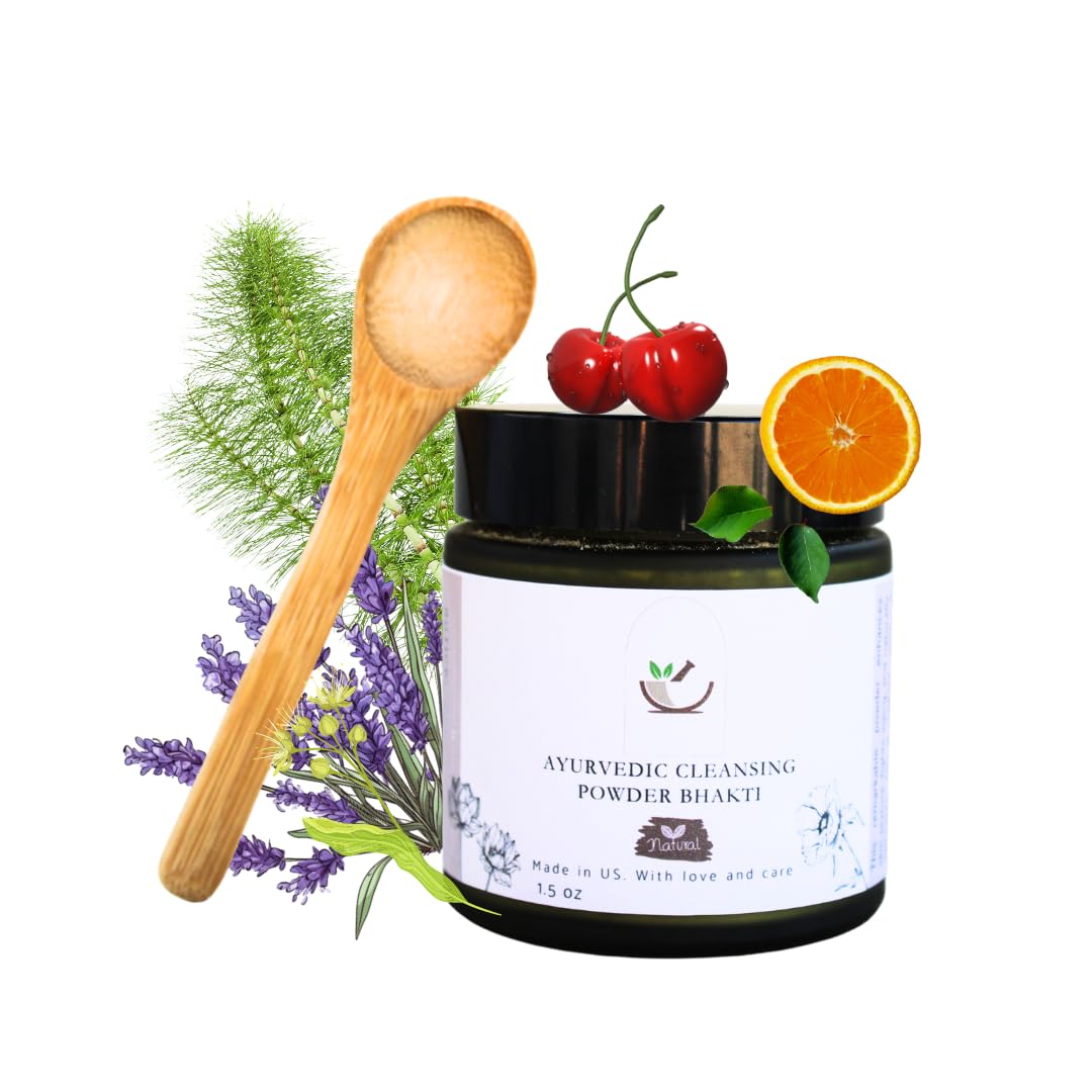 Angel Care Brightening Vitamin C Exfoliating Face Scrub - Organic Natural Facial Scrub for Sensitive Skin - Gentle Ubtan Powder with Sea Mud, Linden & Kaolin Clay - Smooth & Glow Skin Care for Daily Use & Spa Treatments