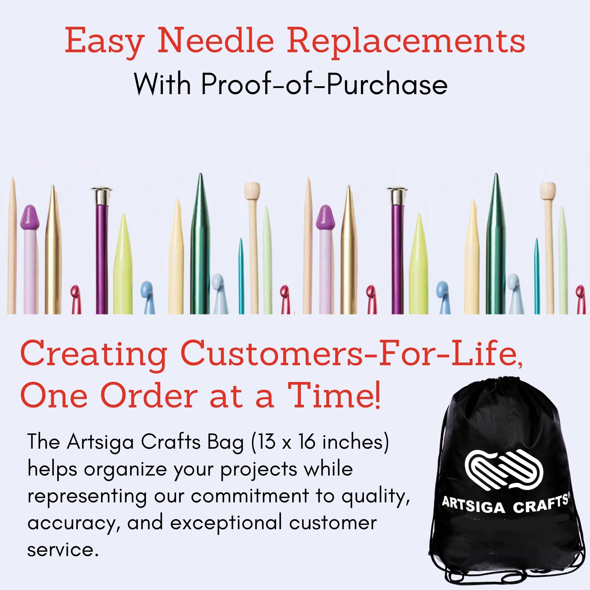 Premium Lantern Moon 5-Inch 10-Pair Interchangeable Circular Knitting Needle Set - Handcrafted Ebony Wood (US Sizes 2.5-11) with Silk Case, 3 Cords & 4 End Caps - Perfect for Knitting Sweaters, Socks & Scarves