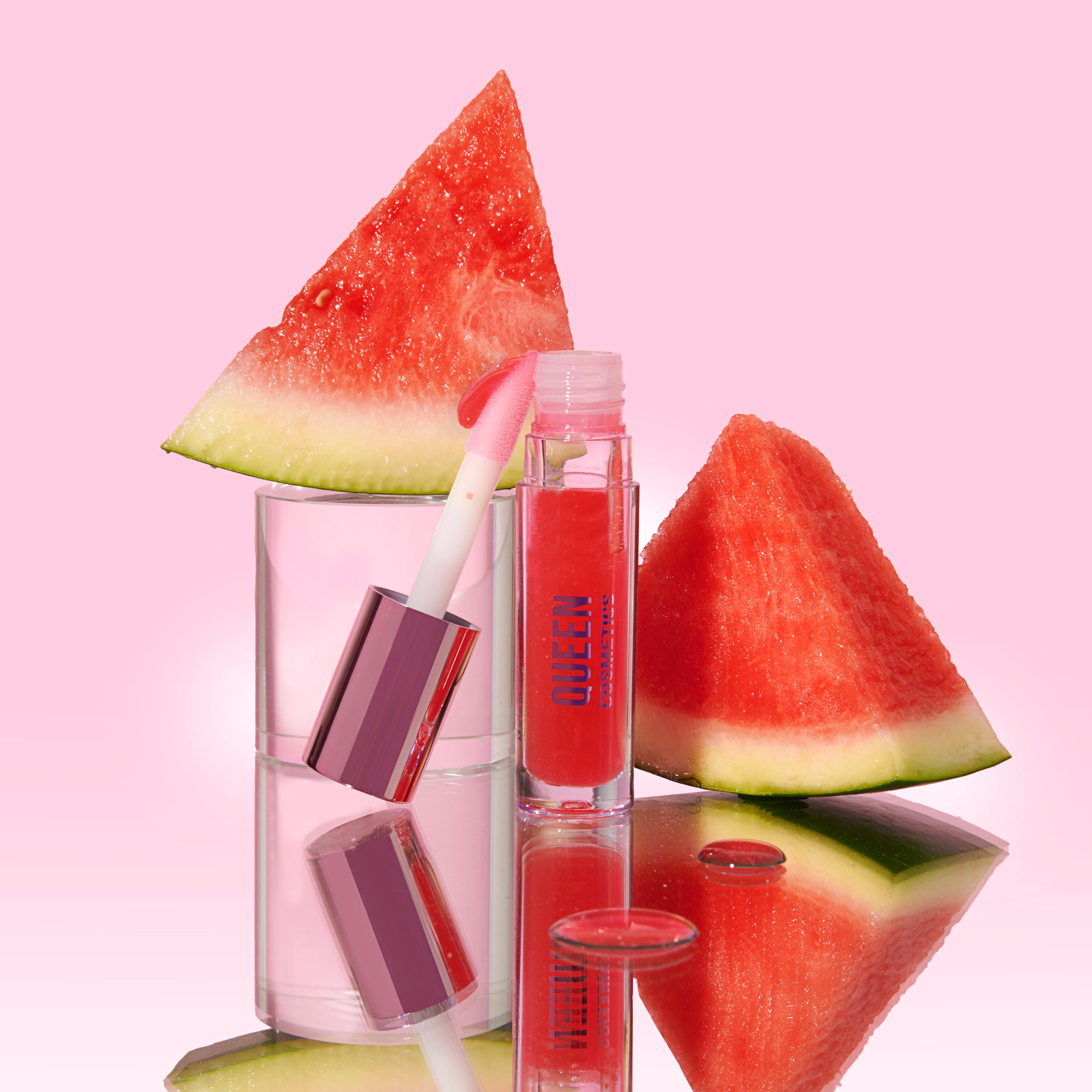 Watermelon Mega Volume Lip Plumper - Hydrating Lip Gloss for Fuller Lips, Vegan & Cruelty-Free - Perfect for Date Night & Special Occasions