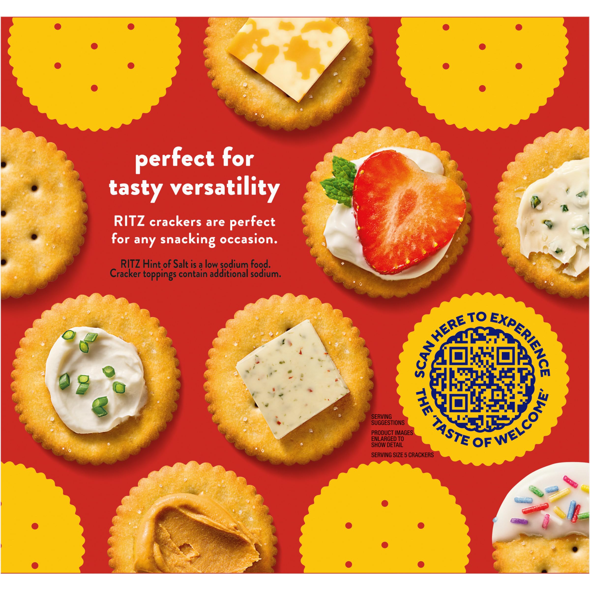 RITZ Hint of Salt Crackers - Healthy Low Sodium Snacks for Kids & Adults - Perfect for Lunch Boxes, School, Office & Parties - 13.7 oz Pack