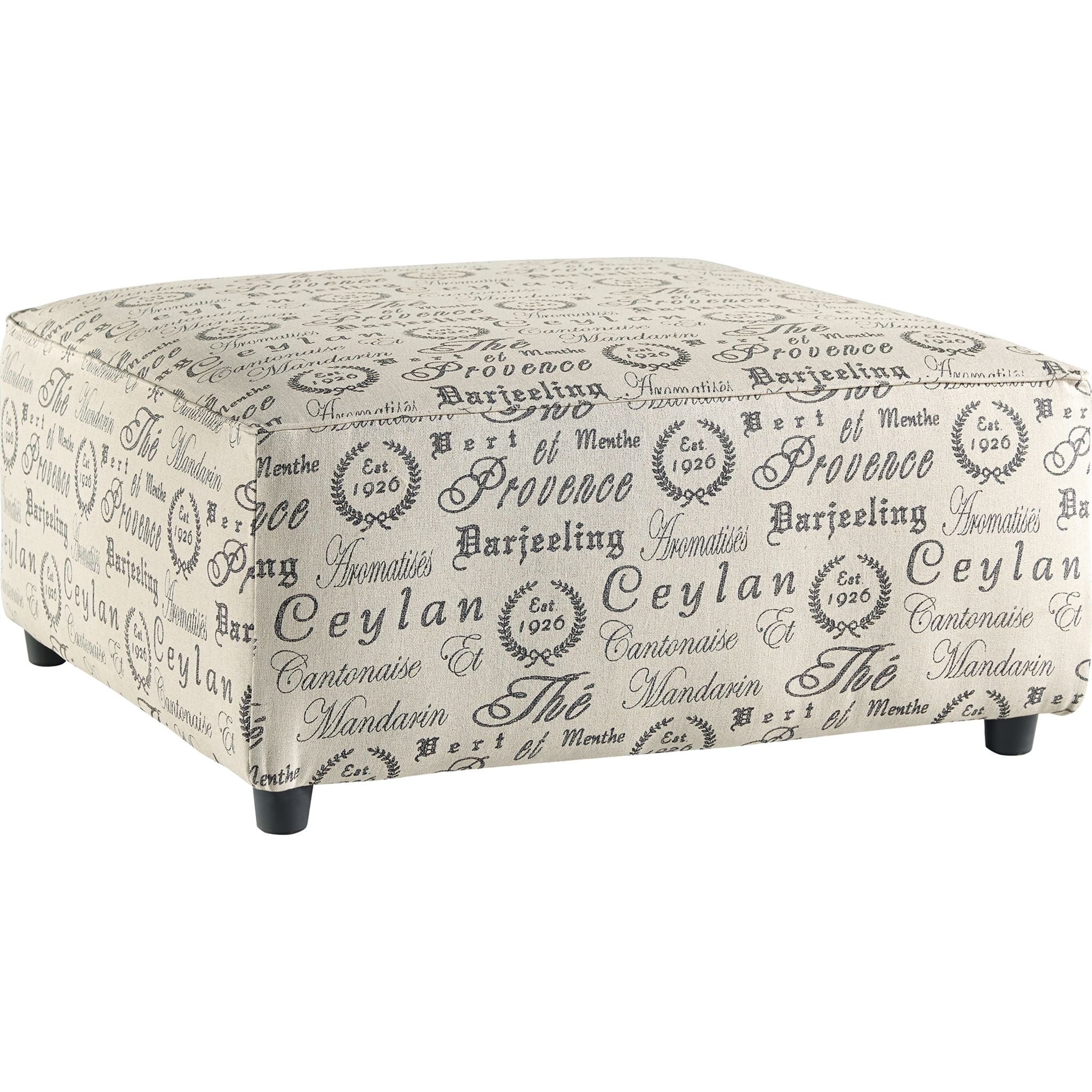 Alenya Oversized Ottoman - Large Round Footrest Pouf, Plush Upholstered Storage Ottoman for Living Room, Bedroom & Nursery - Perfect for Extra Seating, Footrest & Hidden Storage