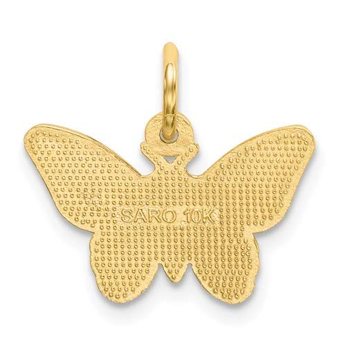 10K Yellow Gold Butterfly Charm Pendant - Roy Rose Jewelry | Elegant Dainty Necklace for Women | Perfect Gift for Birthday, Anniversary & Valentine's Day