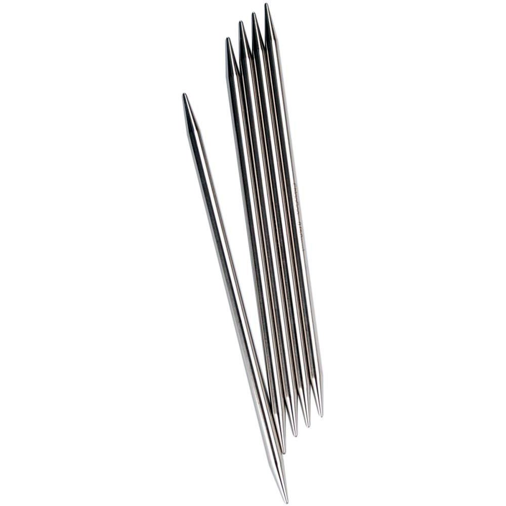 Chiaogoo Red Stainless Steel 6-Inch (15 cm) Double Point Knitting Needles US Size 10.75 (7mm) - Perfect for Socks, Hats, and Small Circular Knitting Projects