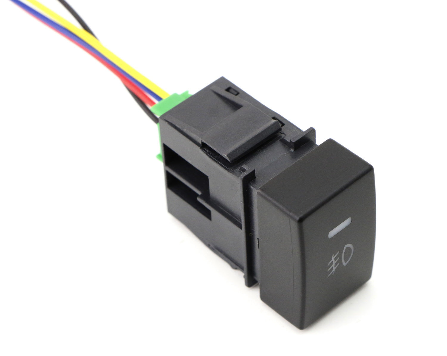 12V 4 Pole Push Button Switch with LED Indicator - Waterproof Factory Style Switch for Automotive, Marine, and Industrial Control Panels