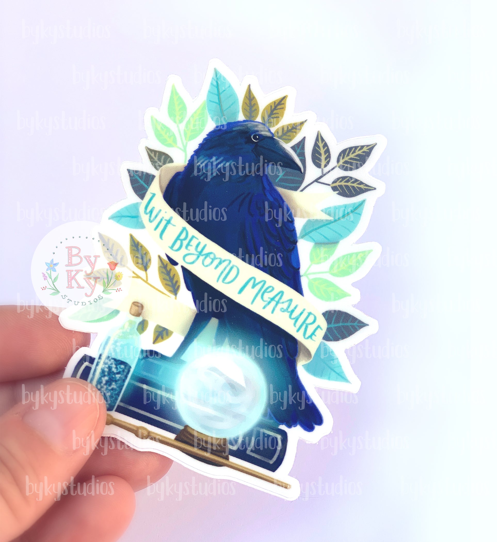Harry Potter Ravenclaw Raven Vinyl Sticker - Waterproof Decal for Laptops, Cars, Notebooks - Perfect for Fans, Gifts & DIY Crafts