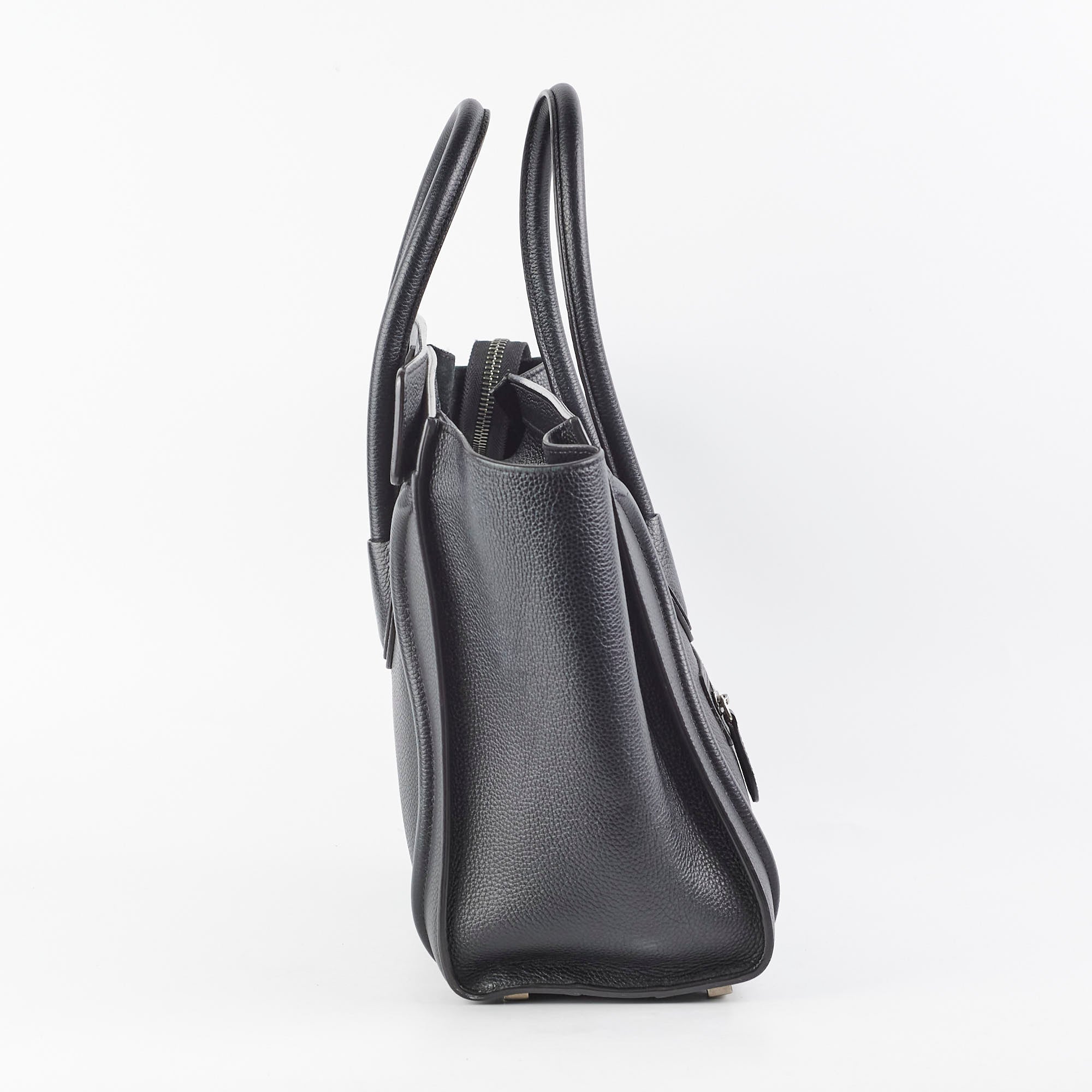 Celine Micro Luggage Black Leather Crossbody Bag - Stylish & Compact Handbag for Women, Perfect for Work, Travel & Everyday Use