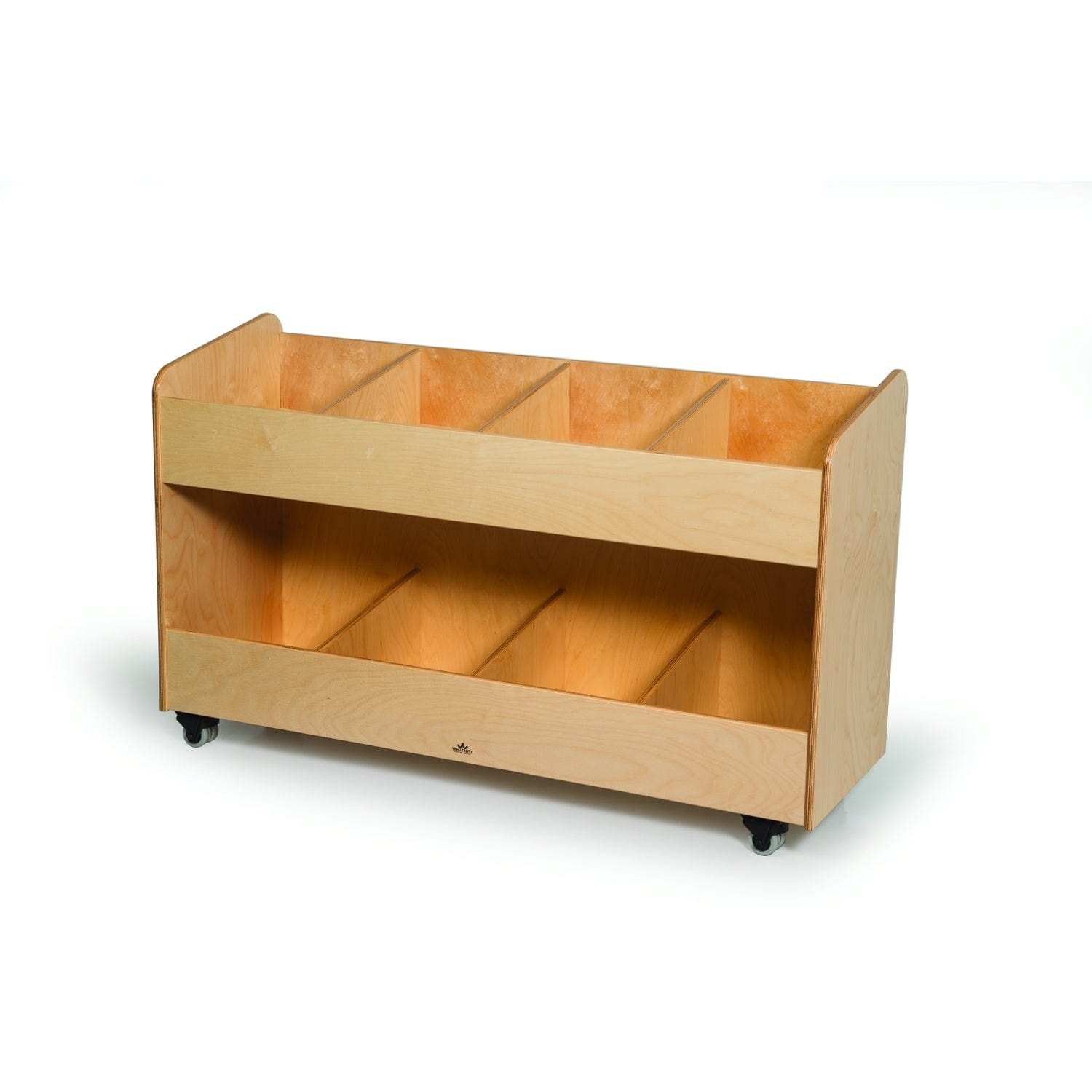 8-Section Mobile Book Organizer - Adjustable Bookshelf for Home, Office & Classroom - Portable Book Display Rack for Kids, Students & Teachers - Perfect for Reading Corners, Libraries & Study Areas